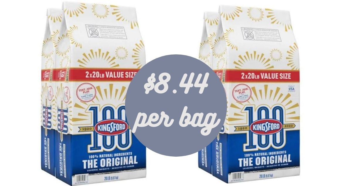 Kingsford Original Charcoal Briquettes 20 lb. 2pack for 16.88