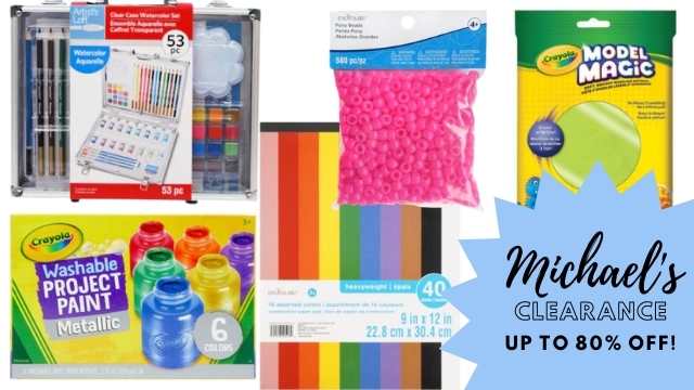 Michaels Clearance  Art & Craft Supplies up to 80% Off :: Southern Savers