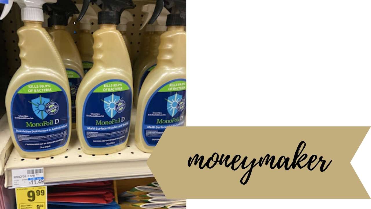 Money Maker MonoFoilD Disinfectant Spray (reg. 9.99) Southern Savers
