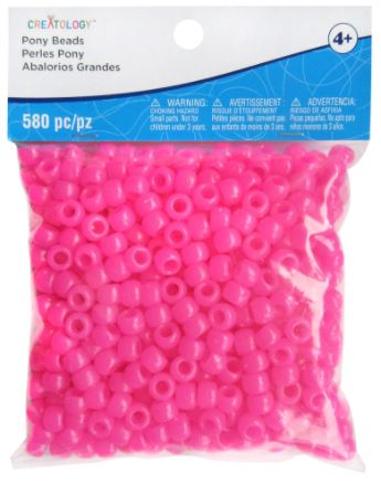 pink pony beads