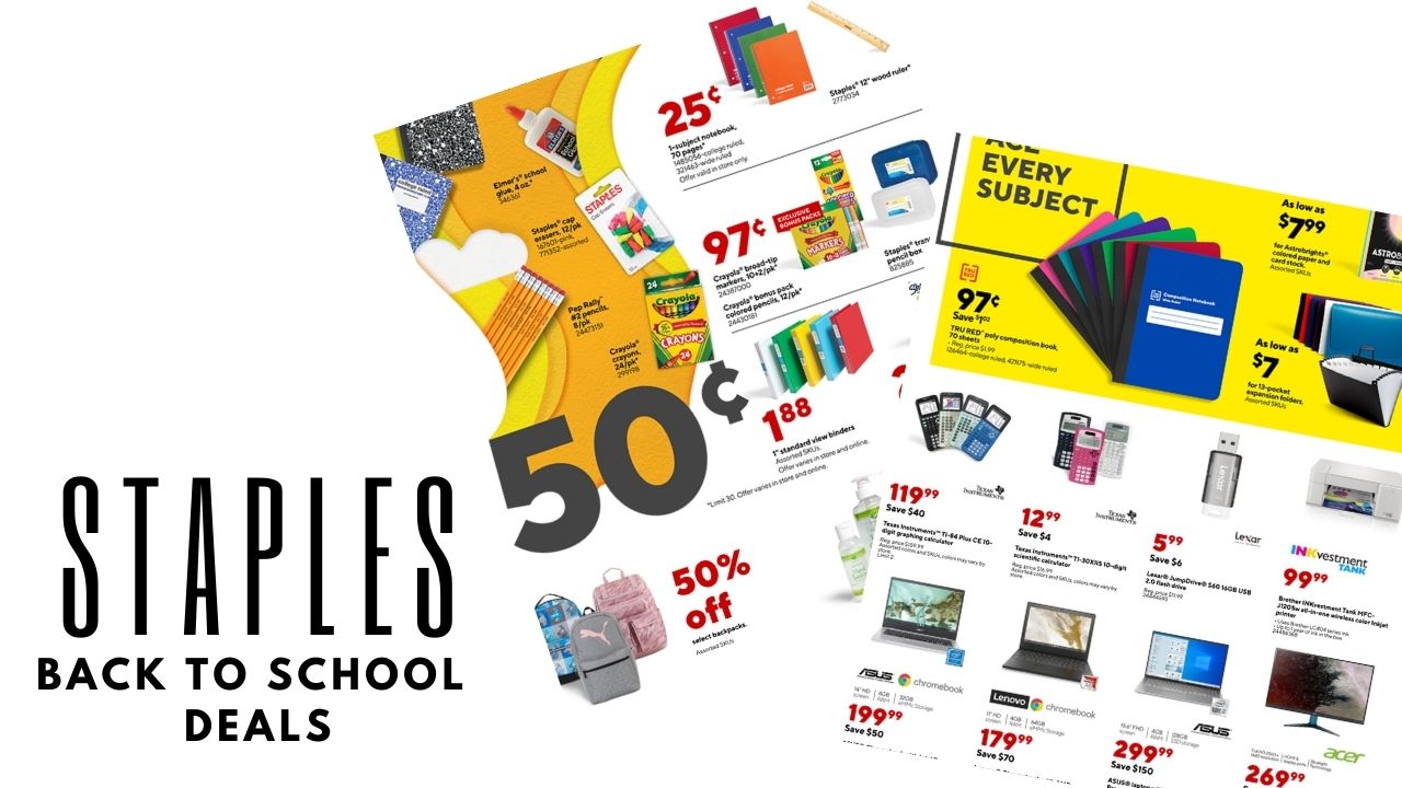 Staples Back to School Deals 8/228/28 Southern Savers