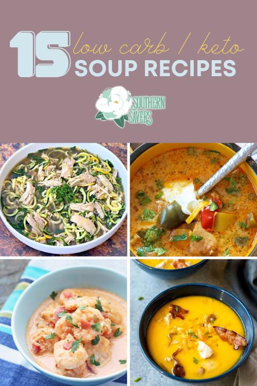 If you're eating low carb, then plan to enjoy the cooler weather with this round up of 15 low carb and keto soups, perfect for making in the fall!