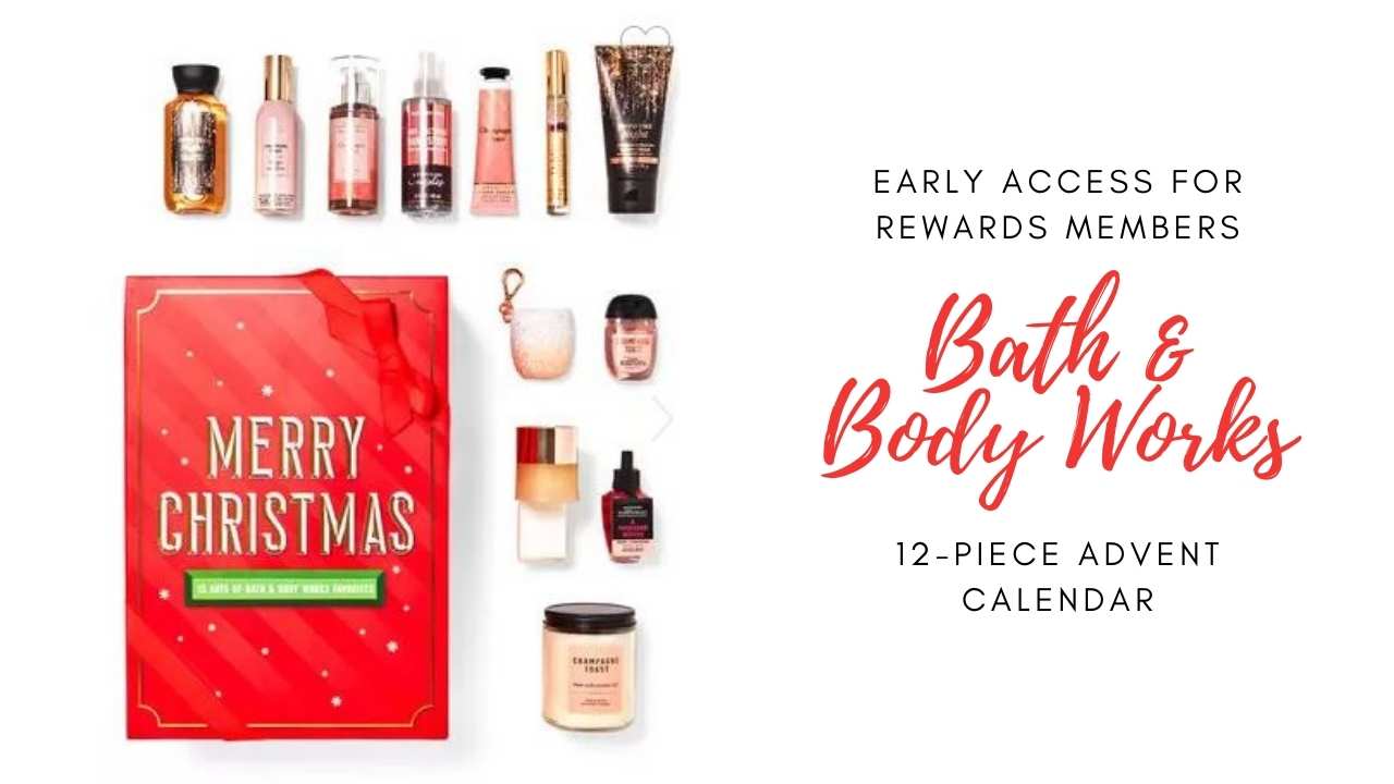 Bath & Body Works 12Piece Advent Calendar Southern Savers