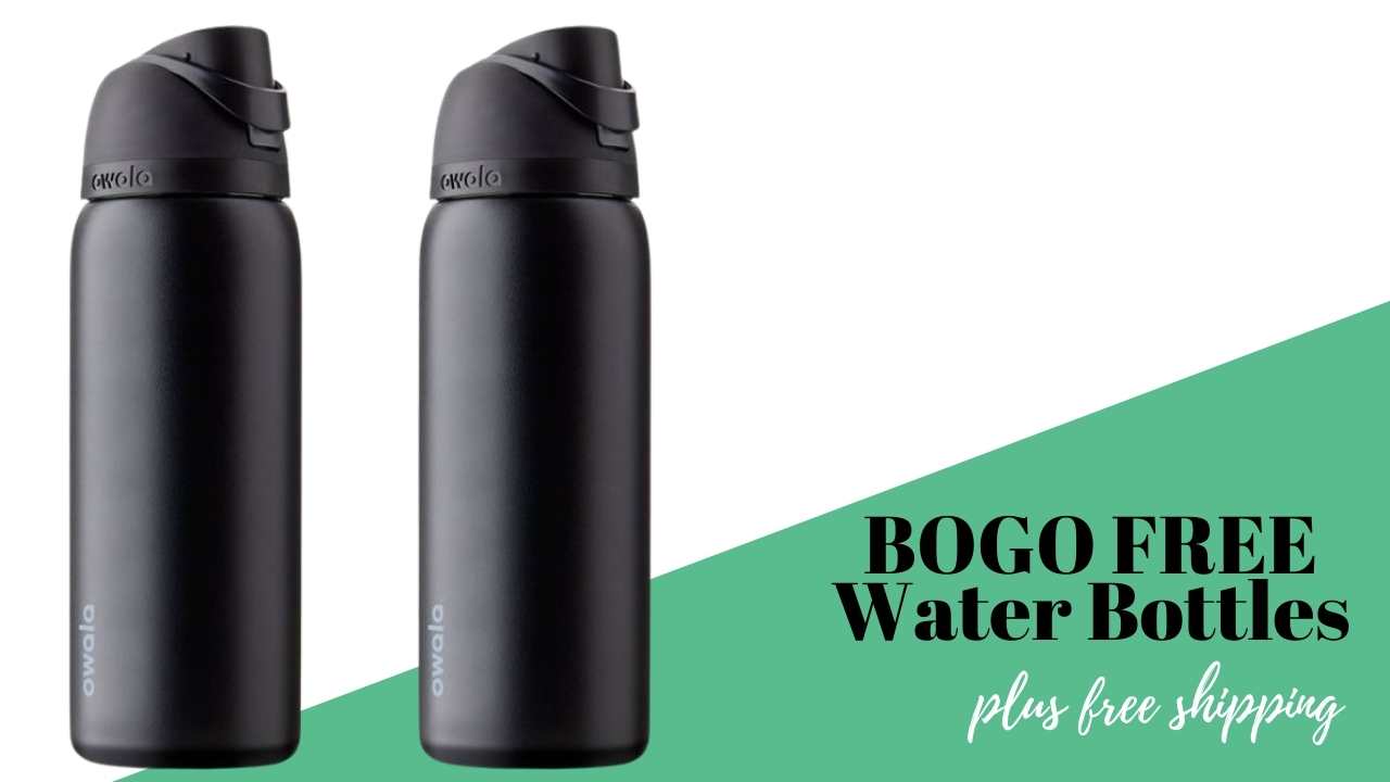 BOGO FREE Owala Black Stainless 32oz. Water Bottle :: Southern Savers