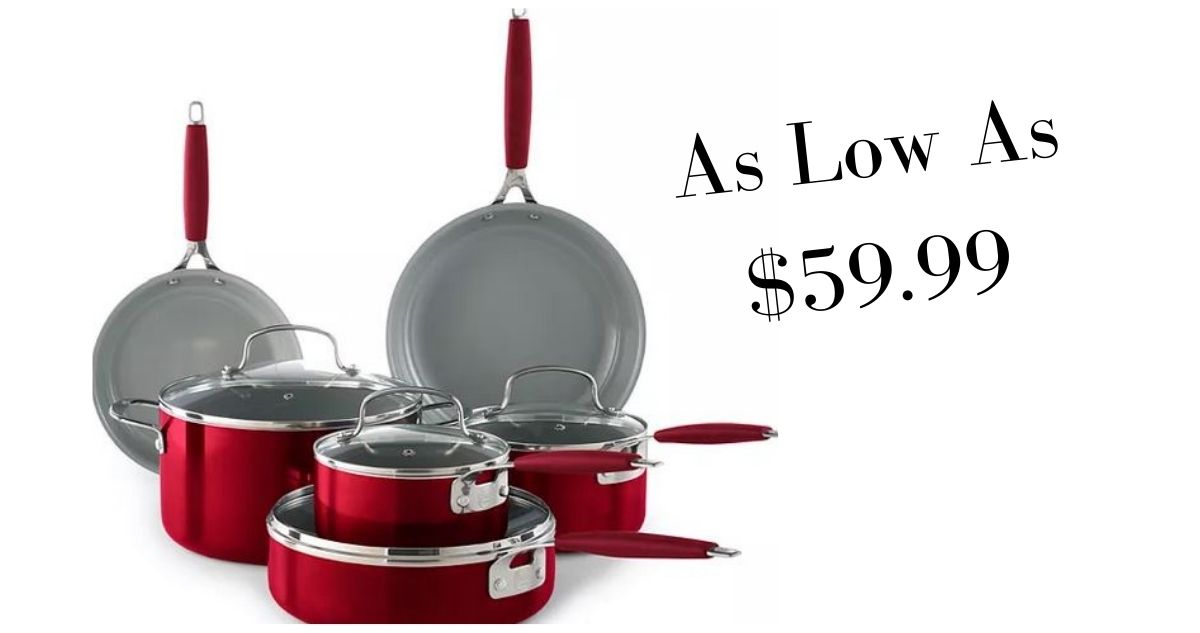 Food Network 10Piece Ceramic Cookware Set As Low As 59.99 Southern