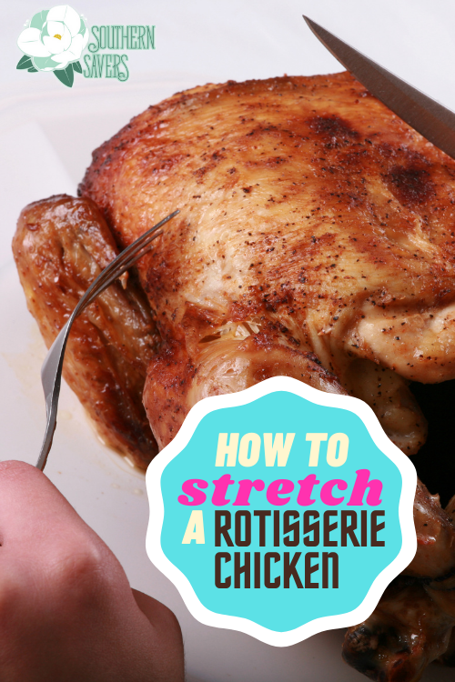Buying a rotissierie chicken at the store can feed you for multiple meals! Here are my favorite ways to stretch a rotisserie chicken.