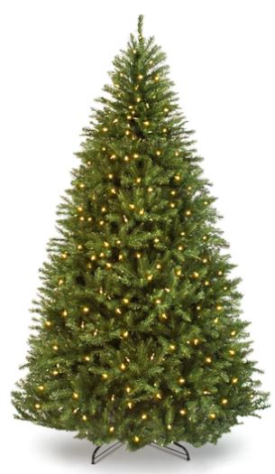 prelit christmas tree