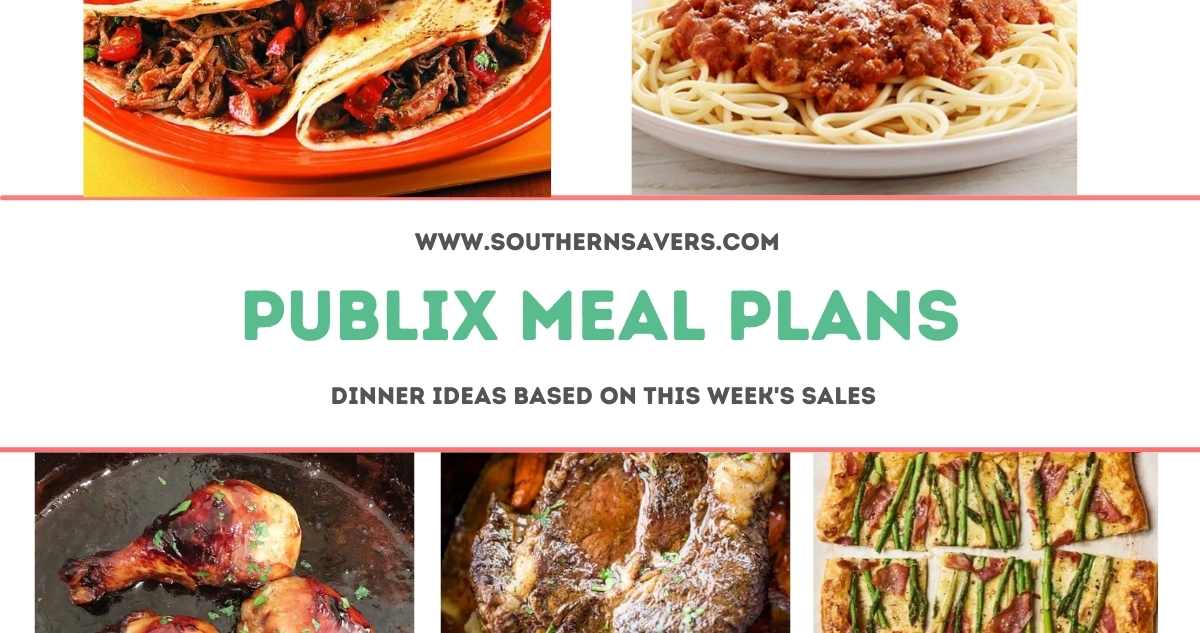 publix meal plans 9/22