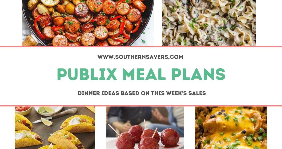 publix meal plans 9/8