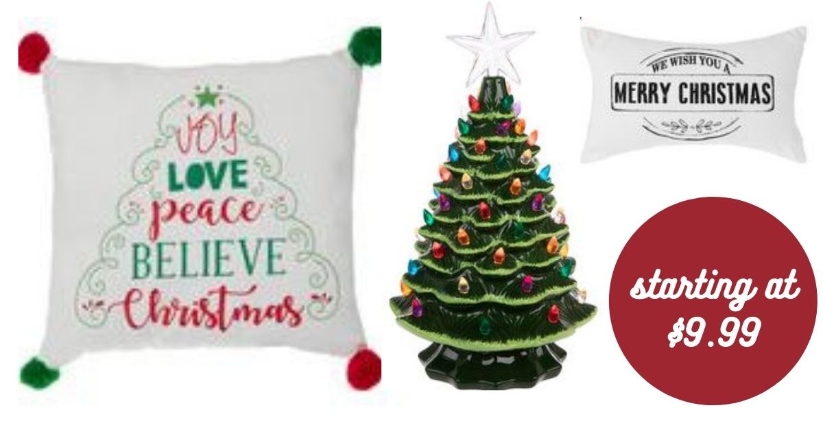 Hobby Lobby Sale Light Up Christmas Tree & Pillows for 9.99