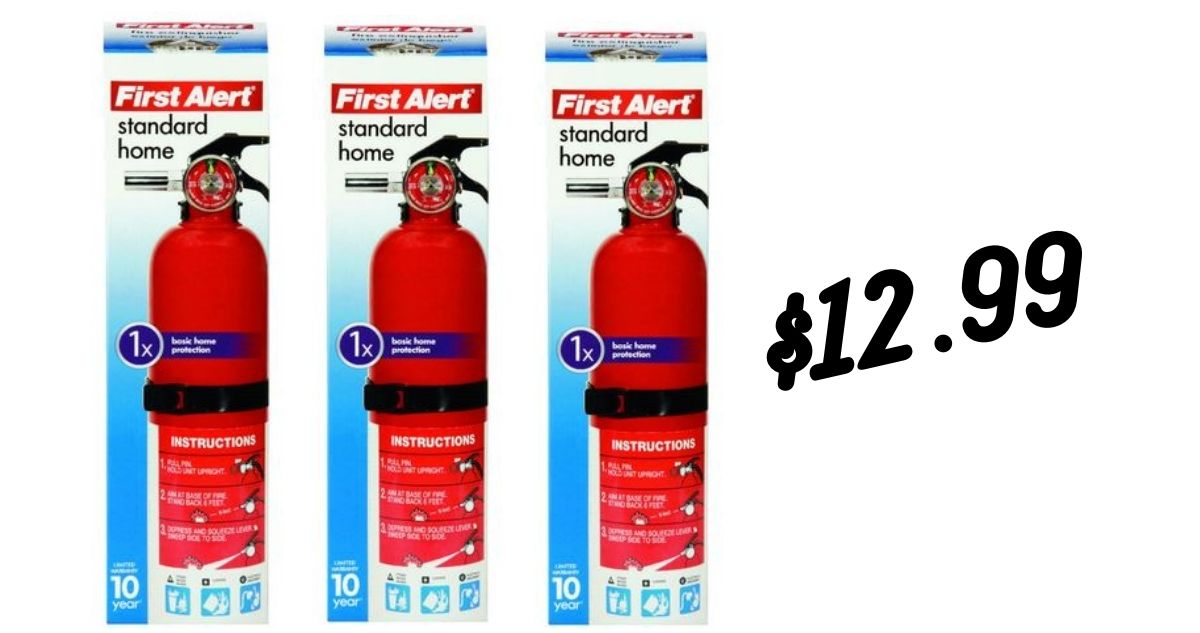 First Alert Fire Extinguisher for 12.99 Southern Savers