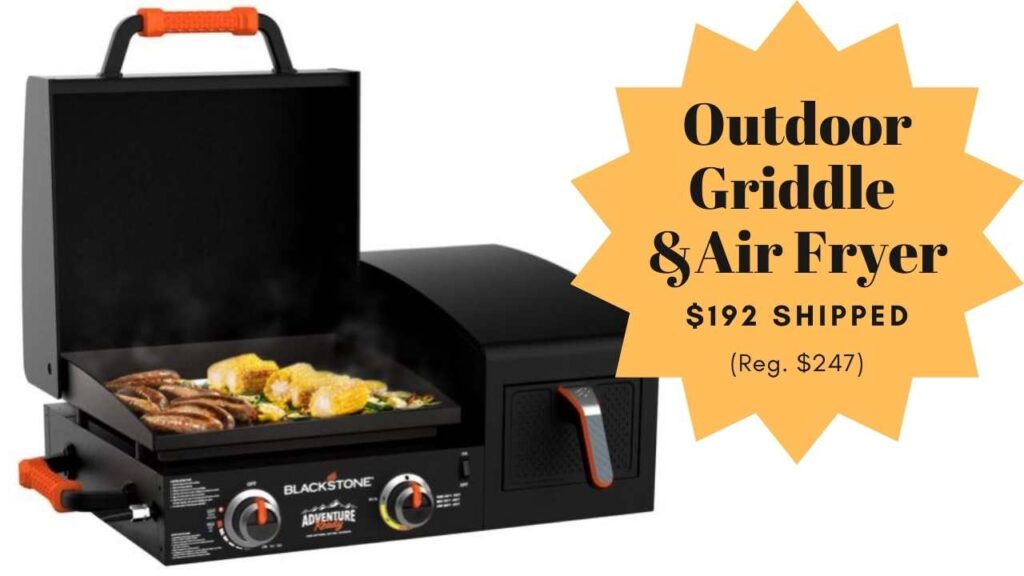 Blackstone Outdoor Griddle w/ Electric Air Fryer 192 Southern Savers