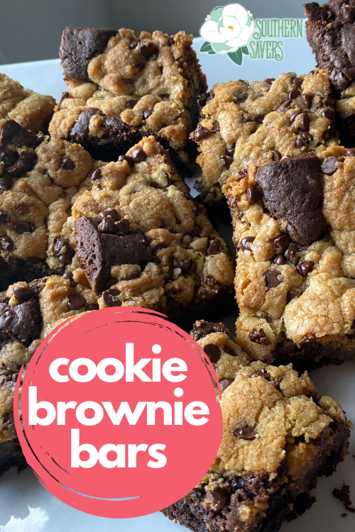 Looking for an easy dessert to take to a potluck or when you have people over? Look no further than these cookie brownie bars!