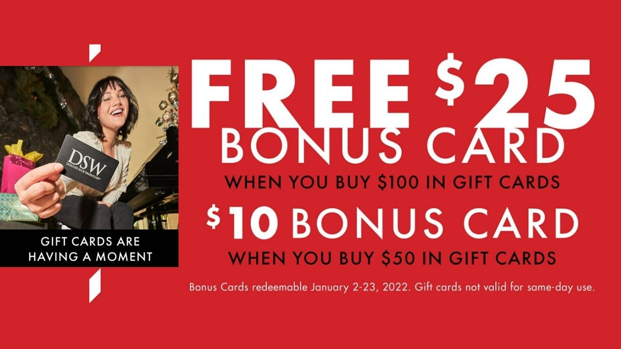 DSW 10 Bonus Card With 50 Gift Card Southern Savers