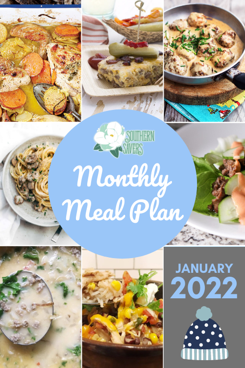 A new year is a great time to start meal planning! Here's 30 meals from our January 2022 monthly meal plan, perfect for a fresh start.