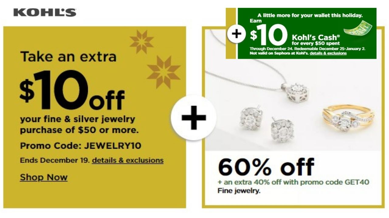 Kohl's Coupon Codes  Save on Jewelry and Baby Items :: Southern Savers