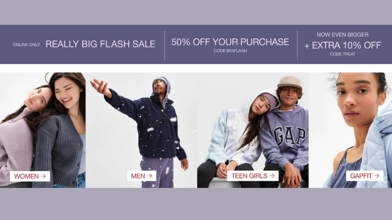 GAP 50 Off + 10 Off Stacking Codes LaptrinhX / News
