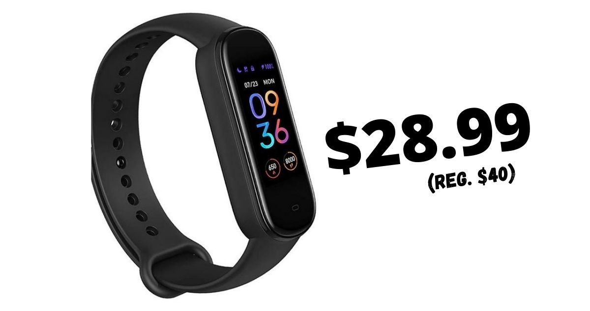 Amazfit Band 5 Fitness Tracker for 28.99 Southern Savers
