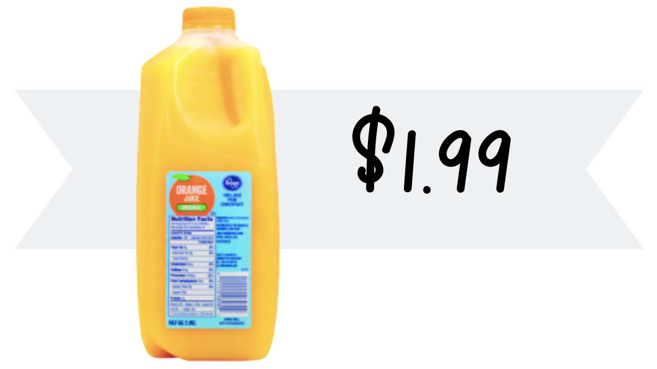 Get Orange Juice For 1.99 at Kroger Southern Savers