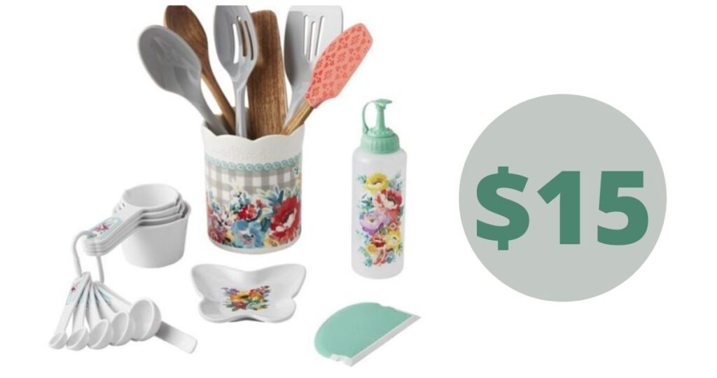 The Pioneer Woman 20-Piece Kitchen Set $15 (Reg. $39.99