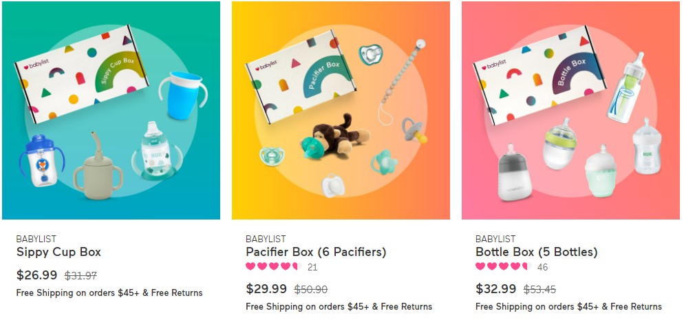 Babylist Sippy Cup Box