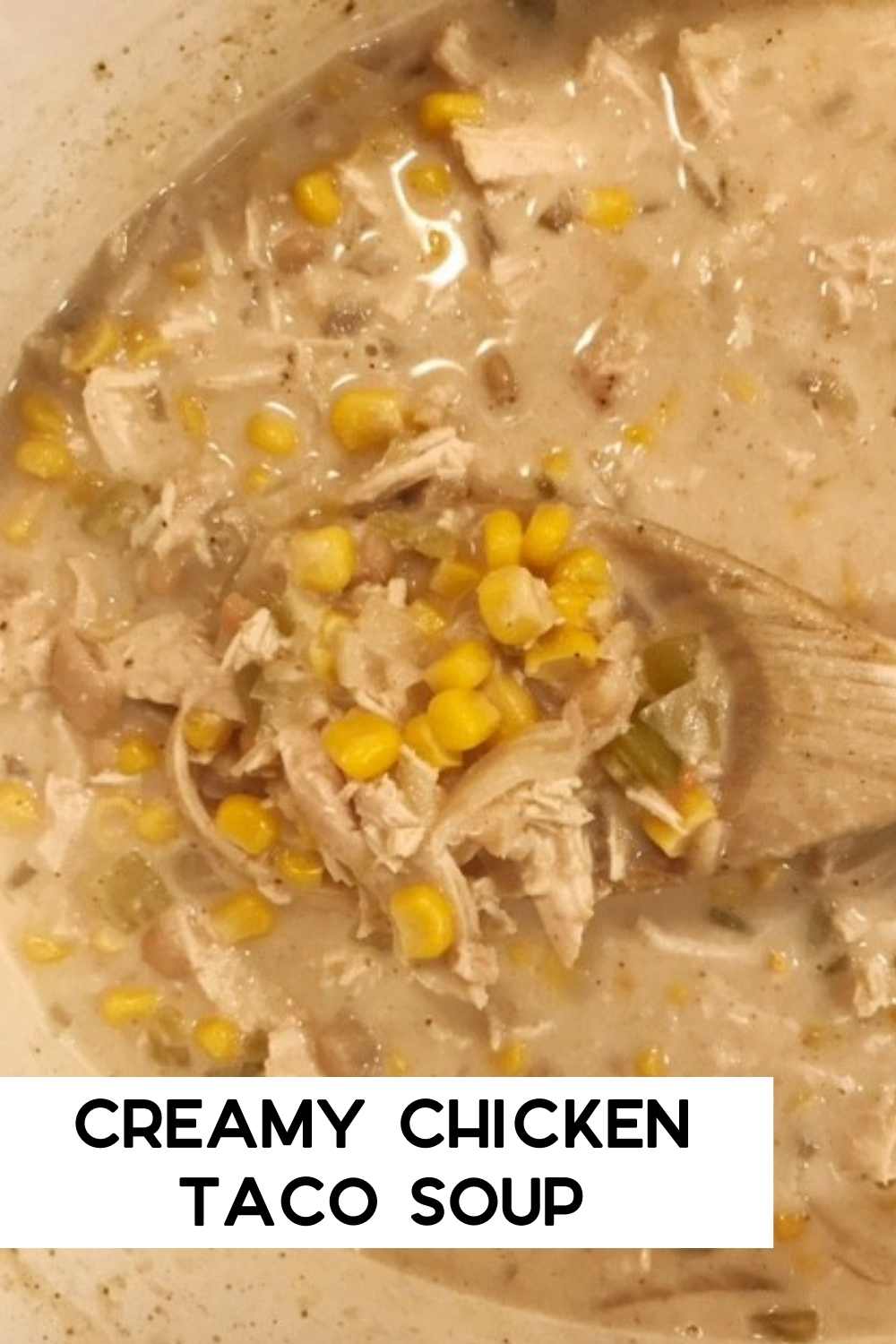 creamy chicken taco soup