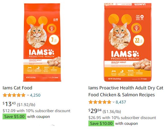 iams cat food