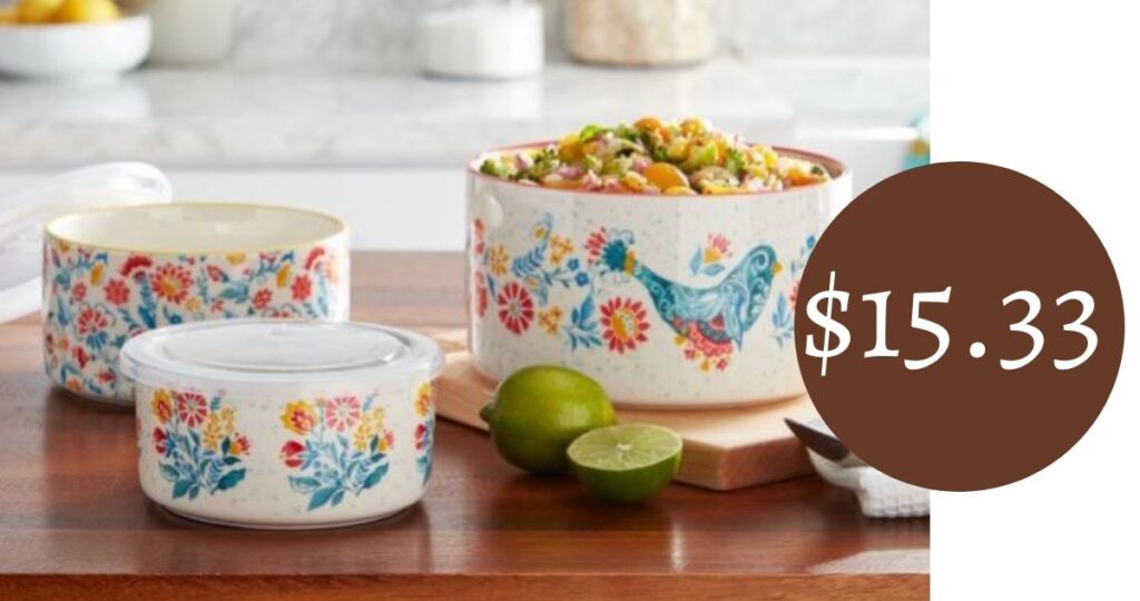 The Pioneer Woman 6-Piece Bowl Set for $15.33 :: Southern Savers