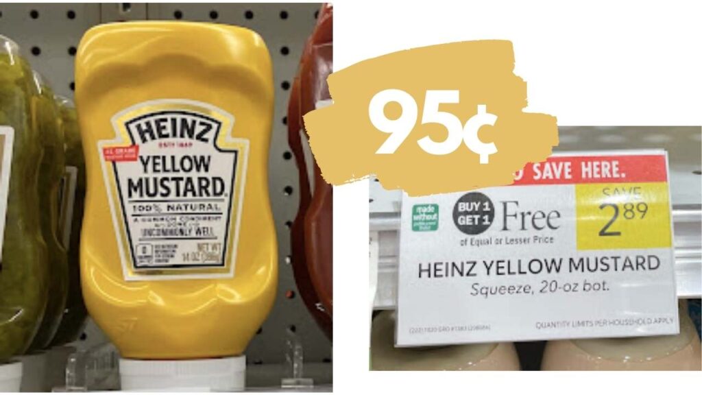 95¢ Heinz Yellow Mustard at Publix Southern Savers