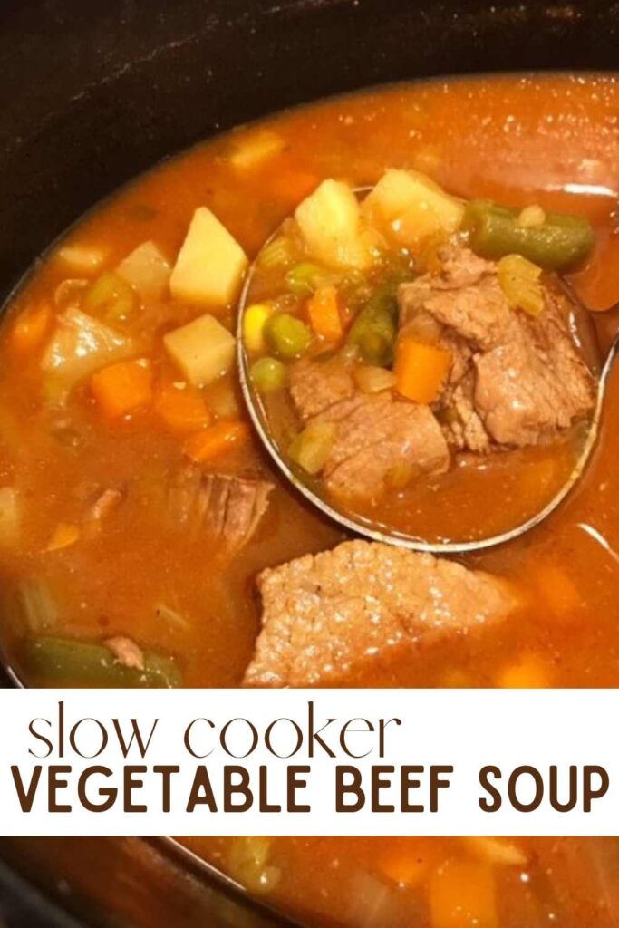 Frugal Recipe Slow Cooker Vegetable Beef Soup Southern Savers