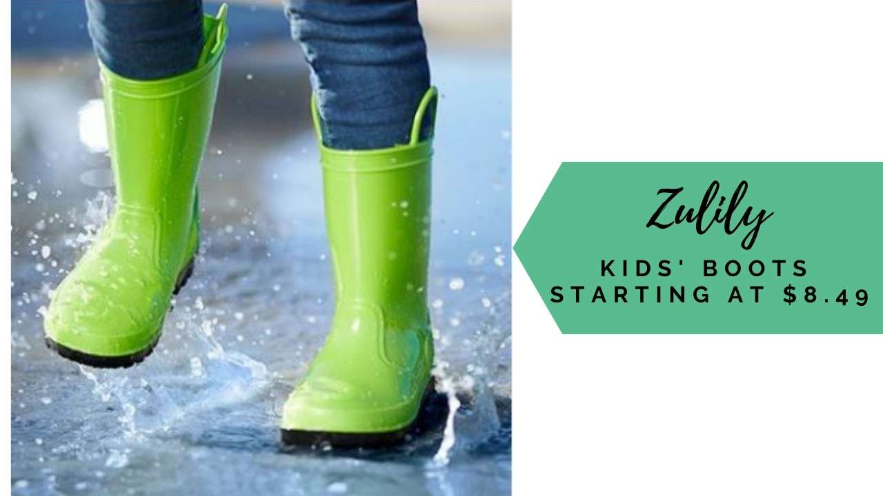 Zulily Kids' Rain Boots 8.49 (Reg. 48) Southern Savers