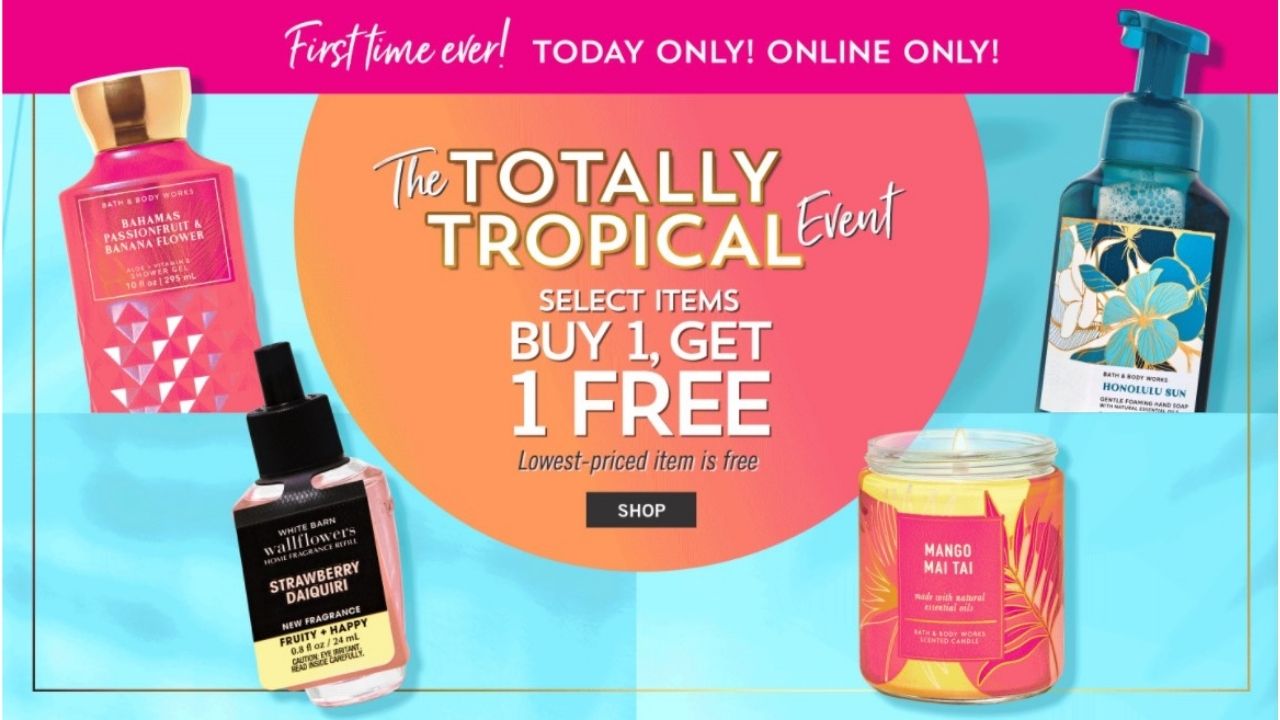 Bath & Body Works B1G1 Free Online Event Southern Savers