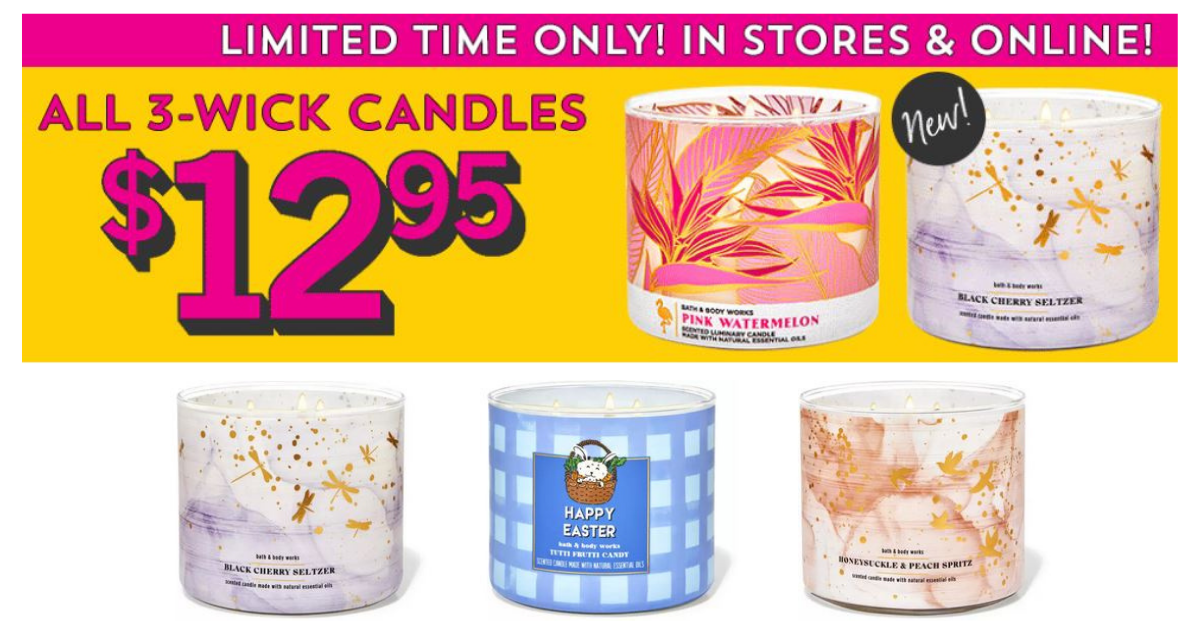 Bath & Body Works 3Wick Candles for 12.95 Southern Savers