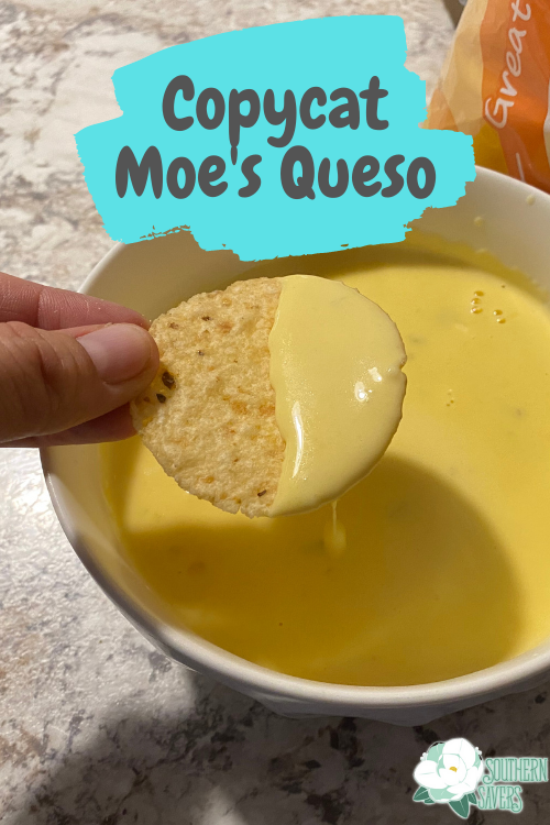 Save money eating out by recreating your favorite restaurant recipes at home. This copycat Moe's queso is about as close as you can get to the real thing!