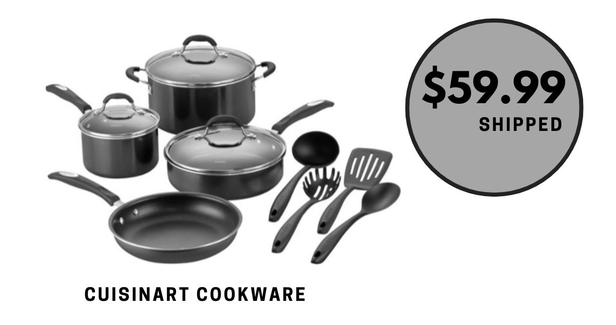 Cuisinart 11Piece Cookware Set for 49.99 Shipped Southern Savers