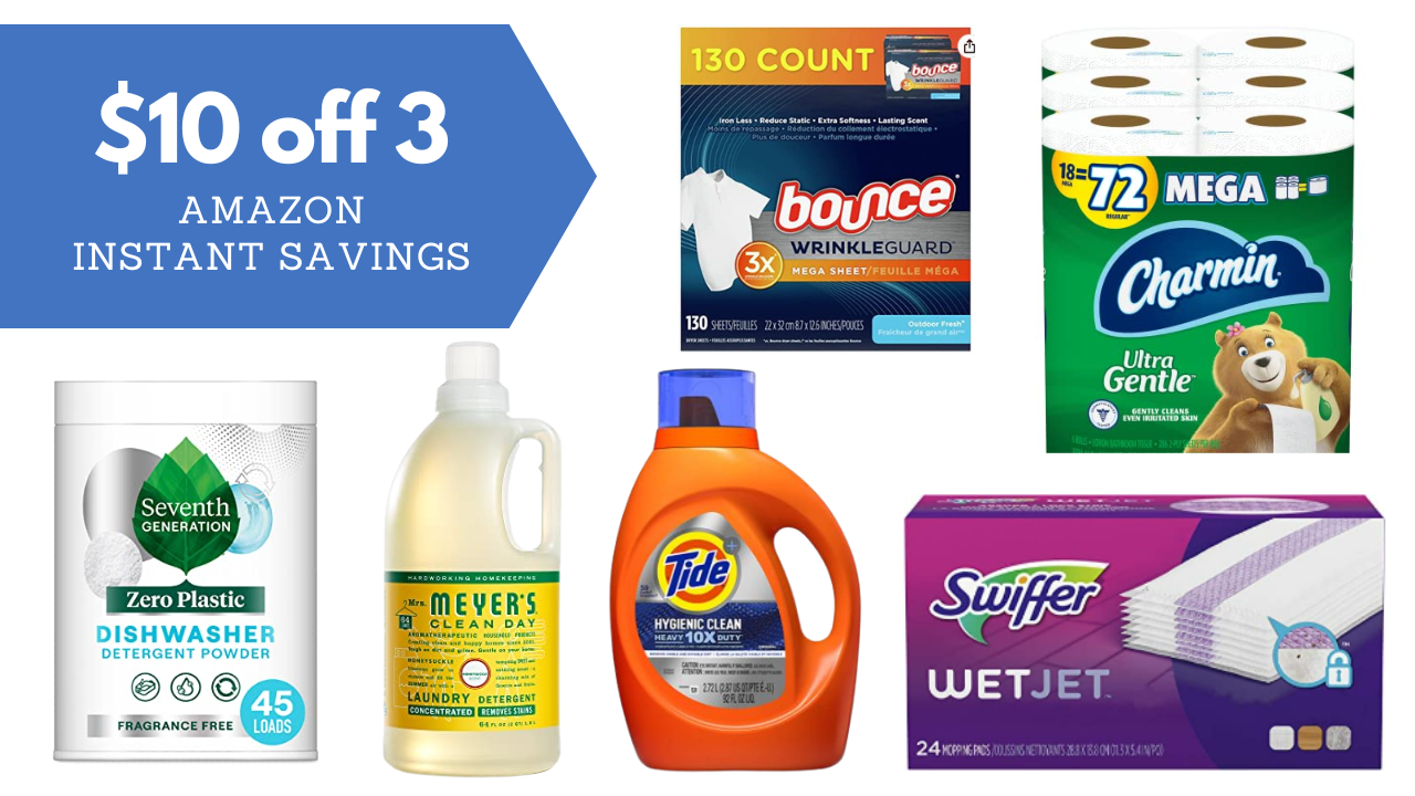 $10 Amazon Credit When You Buy 3 Household Items :: Southern Savers
