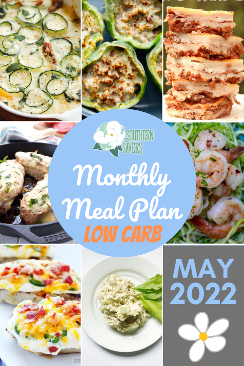 Looking to watch what you eat before the summer? Here's 31 days of recipes—an entire low carb monthly meal plan. Adjust to your own preferences!