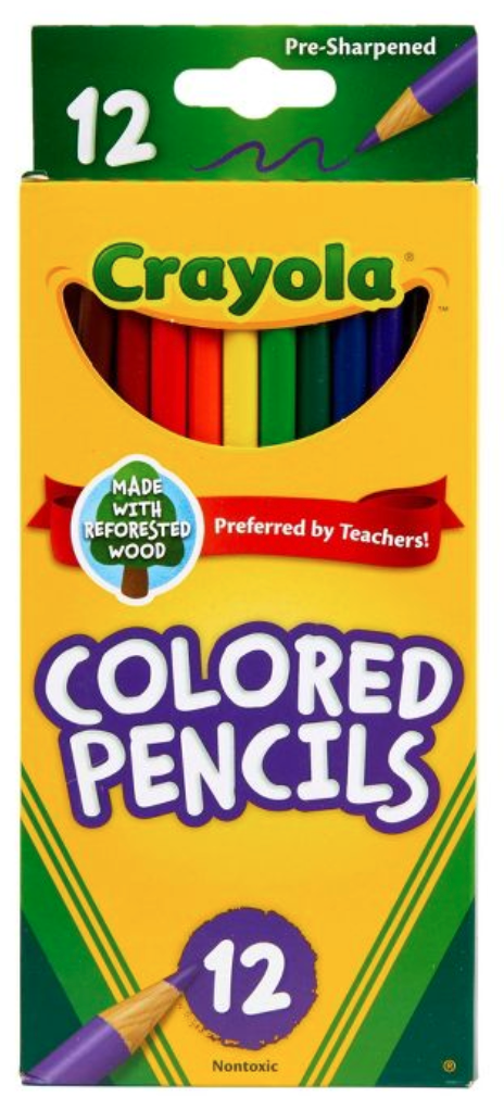 Crayola 12ct Kids Pre-sharpened Colored Pencils : Target