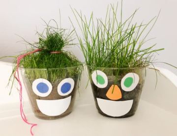 grass heads little bins little hands