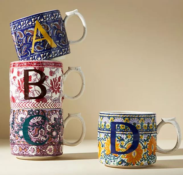 monogram mug