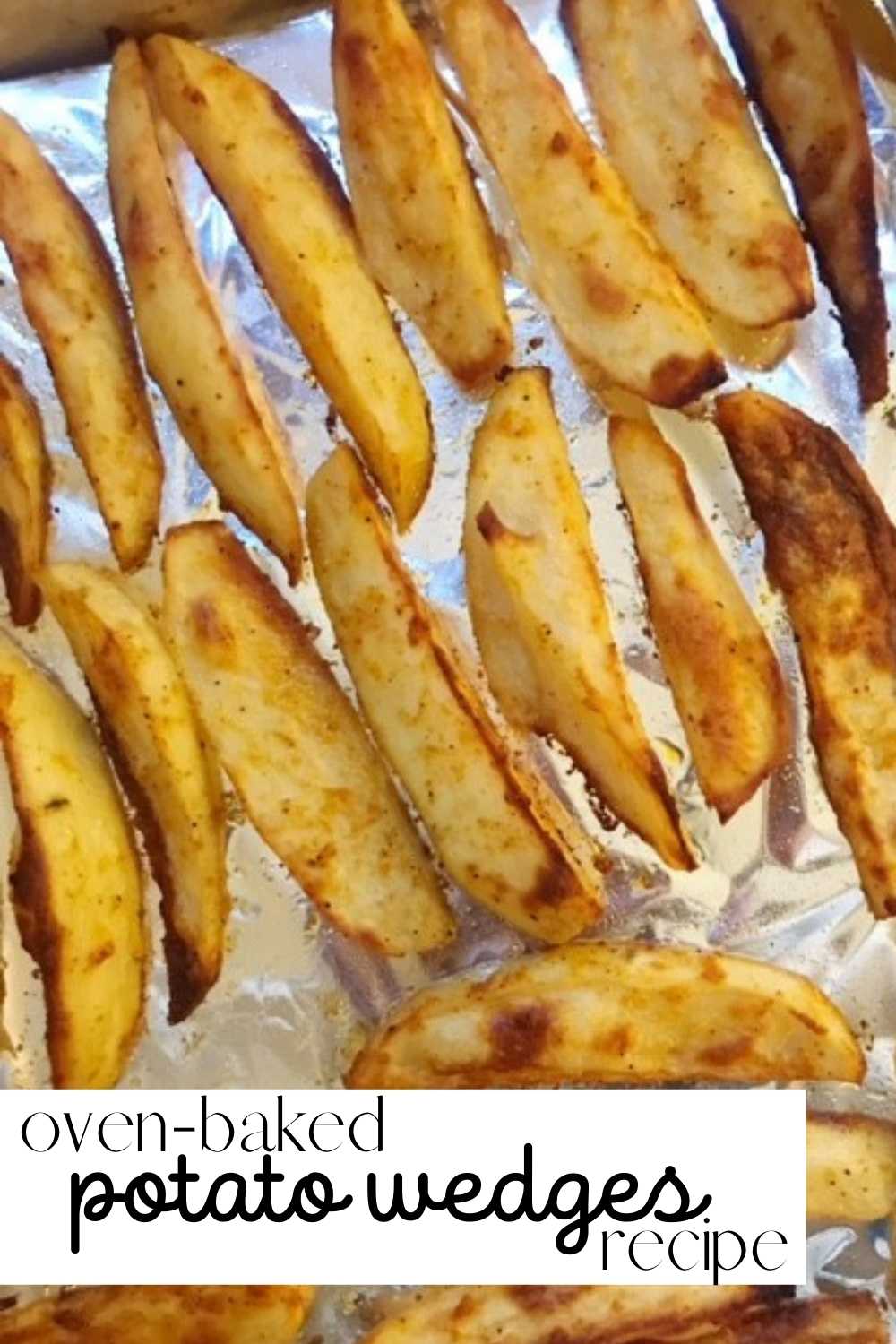 oven-baked potato wedges recipe pinterest
