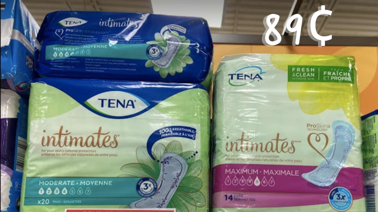 Tena Coupon 89¢ Pads at Publix Southern Savers
