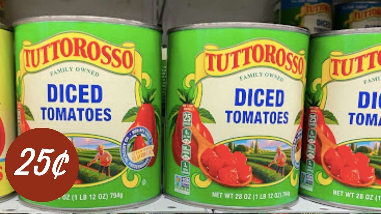 25¢ Tuttorosso Canned Tomatoes Southern Savers