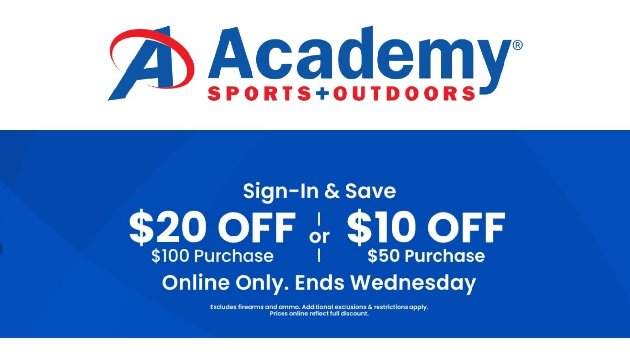 Academy Sports Online Only 20 off 100 Southern Savers