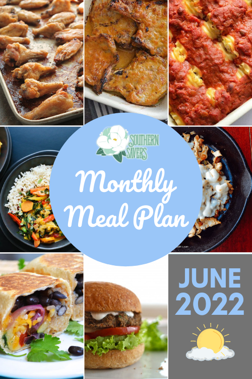 Summer is here, and people still want to eat! Instead of getting overwhelmed with meal planning in the summer, use our free June 2022 monthly meal plan!