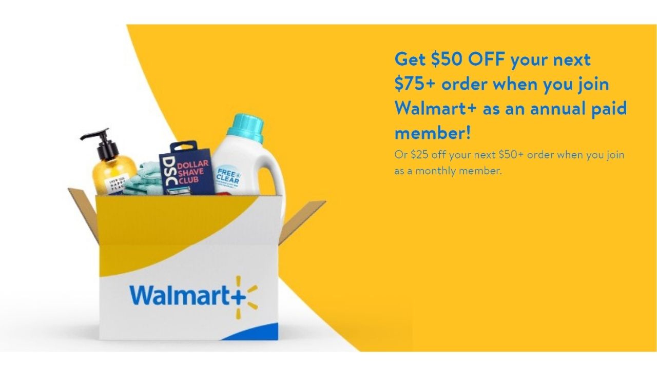 Hurry! Get 50% off a Walmart+ membership ahead of Walmart Week