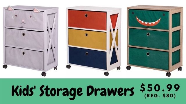 kids storage drawers
