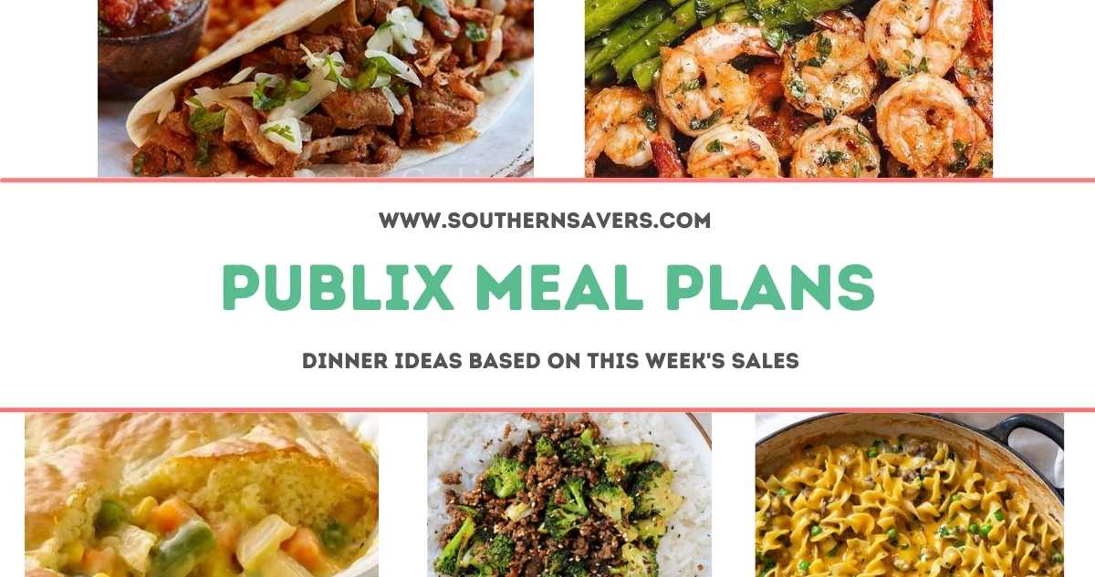 publix meal plans 5/18