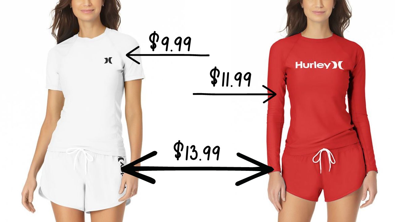 Hurley Rash Guards & Board Shorts Only 9.9913.99! Southern Savers