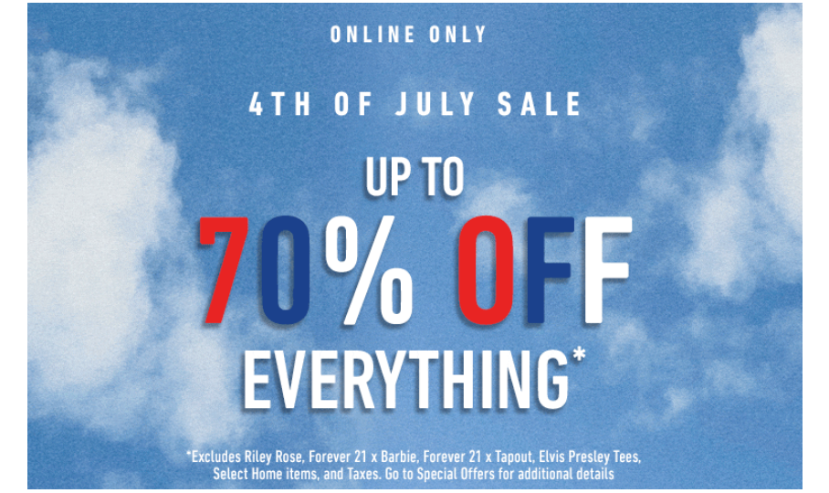forever 21 sale